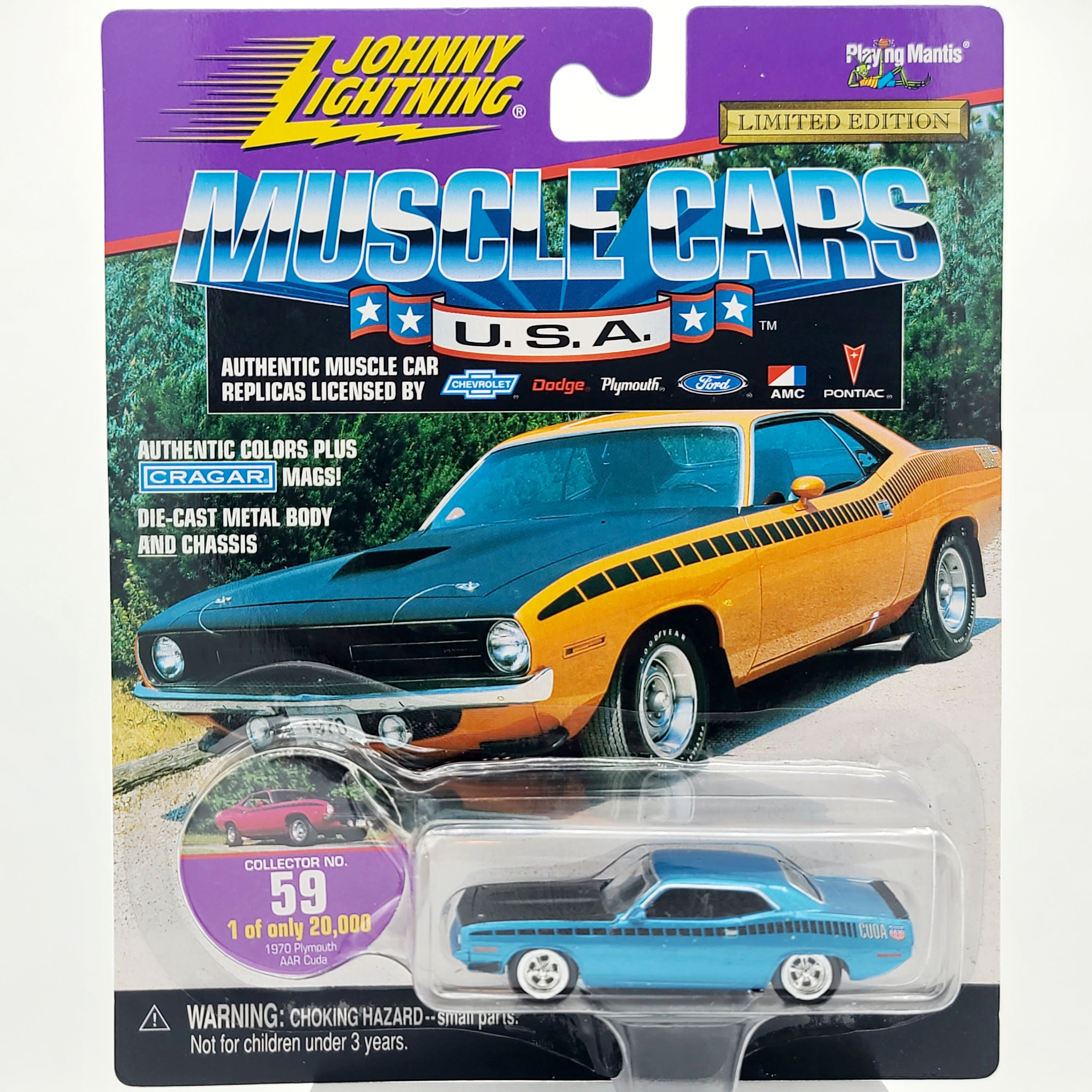 Johnny Lightning '70 Plymouth AAR Cuda #59 - 1:64 (1999 Muscle Cars USA)